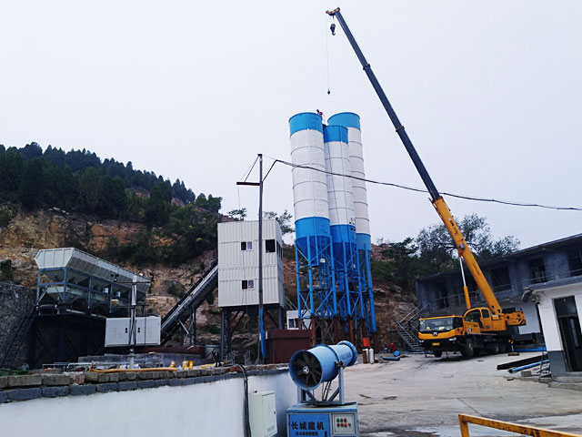 HZS120集装箱式混凝土搅拌站